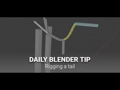 Daily Blender Secrets - Adding and rigging a tail for your character
