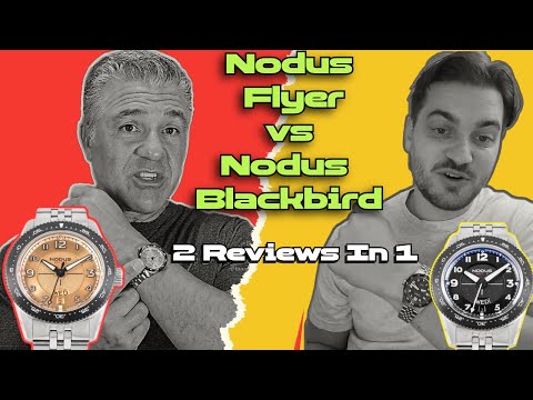 Nodus Sector II Flyer vs Nodus Sector II Blackbird 2 watches 2 Reviewers one Coincidence!