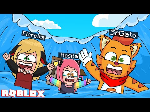 ¿PODREMOS SOBREVIVIR AL TSUNAMI MAS GRANDE DE ROBLOX? 😨🌊 | SRGATOY LA FAMILIA NOOB VS TSUNAMI