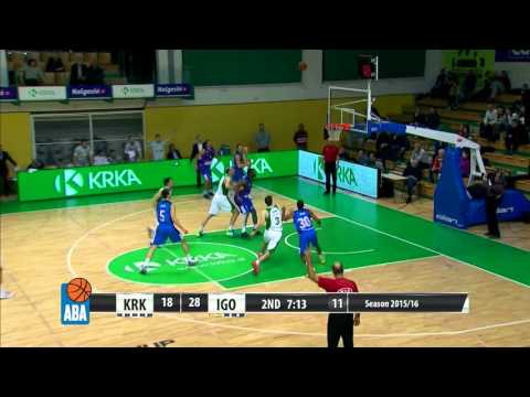 ABA Liga 2015/16 highlights: Krka - Igokea R22 (30.1.2016)
