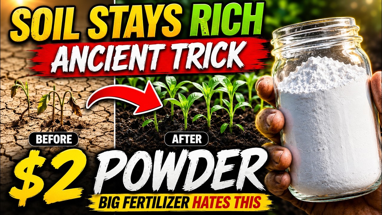 The $2 powder that keeps soil fertile forever — Amazon tribes knew it, fertilizer companies hid it.
