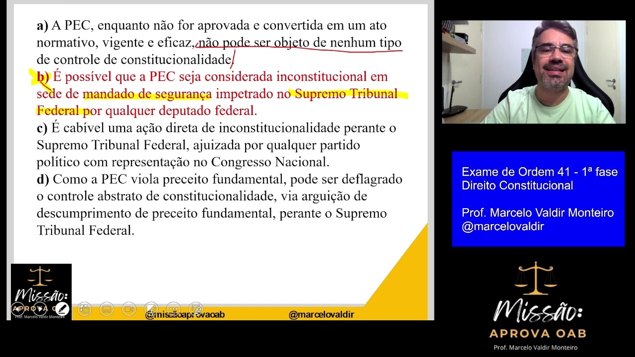 Direito Constitucional - EXAME 41 OAB