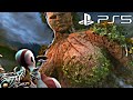 God Of War PS5 GAIA TITAN Boss Fight Kratos Kills Gaia Mother Of Titans PS5 Remaster 4K Ultra HD