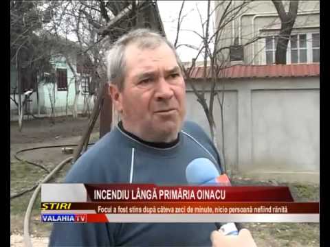 Incendiu lângă primăria Oinacu