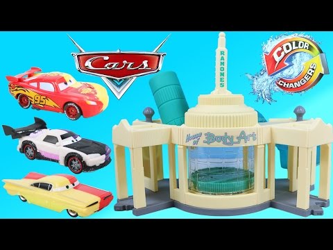 Disney Pixar Cars Ramone's Color Change Playset, color changing Ramone, Lightning McQueen & Boost!