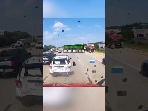 Corrupt cop brake checks 18 wheeler