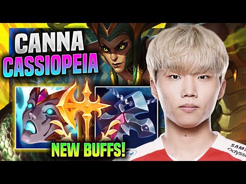 CANNA IS SO GOOD WITH CASSIOPEIA! - T1 Canna Plays Cassiopeia Top vs Camille!
