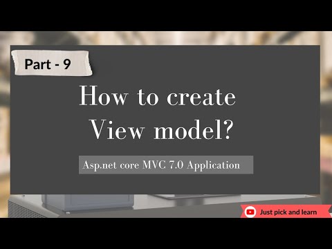 Part-9: Creating View Model in asp.net core MVC  | Asp.net core MVC 7.0 project
