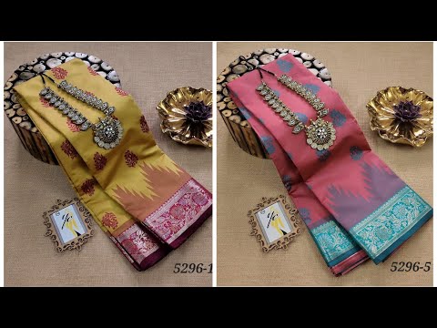 Gorgeous Thread Weaving Semi Silk Sarees | VG Fashions