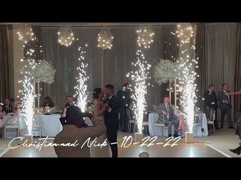 Christina and Nick at Belvedere Banquets