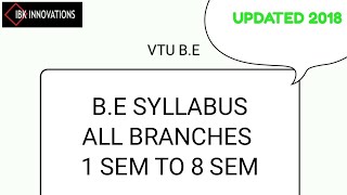 Vtu Syllabus Pdf