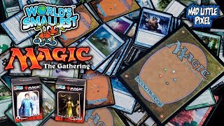 World's Smallest Magic The Gathering Cards - Jace Vs. Vraska Duel Decks! These Are TINY!! Comparison