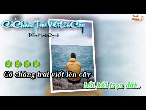 Có Chàng Trai Viết Lên Cây - Phan Mạnh Quỳnh ♪Beat Piano Karaoke