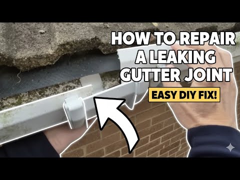 How to Fix a Leaking Gutter Joint in Under 1 Minute! (Quick & Easy DIY)