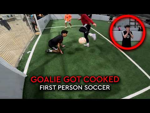 GOALIE GETS COOKED IN INDOOR SOCCER | First Person Indoor Football