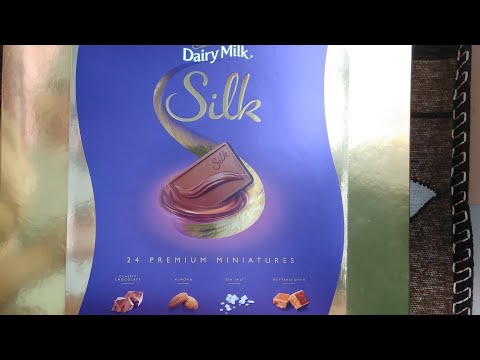 Cadbury dairy milk silk  24 premium miniature    with four unique flavour chocolates Unboxing