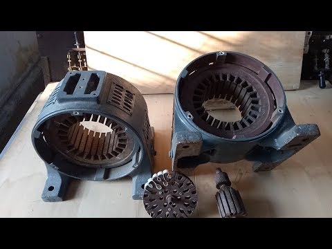 Construction of dc motor machine with real parts