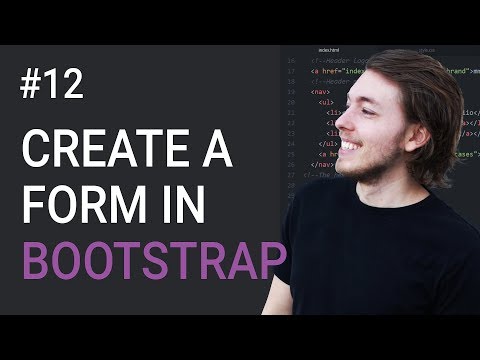 12: Create a form using Bootstrap 3 - Learn Bootstrap 3 front-end programming