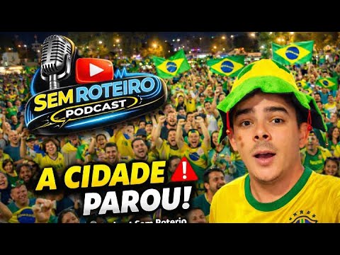 🇧🇷Fomos assistir ao jogo na praça….. Ninguém esperava isso!🤣⚽️