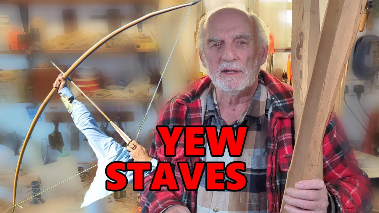 Yew staves for making a longbow