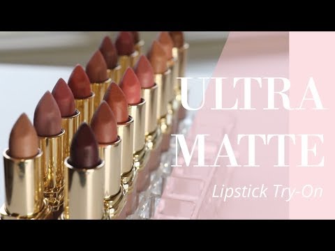 Trying on Every Lipstick: L'Oréal Ultra Matte Highly Pigmented Lipsticks | Bailey B. Video