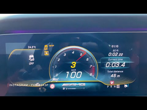 Mercedes AMG GT63s 0-100 test