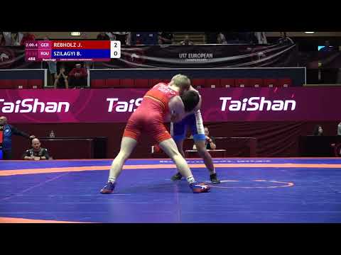Repechage FS - 55 kg: J. REBHOLZ (GER) v. B. SZILAGYI (ROU)