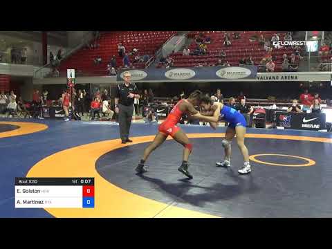 50 Kg Semifinal Erin Golston New York Athletic Club Vs Alleida Martinez Titan Mercury Wrestling Cl