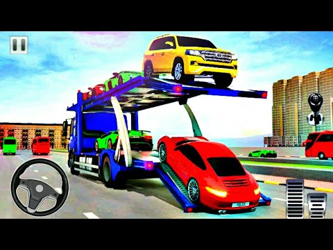 Grand Vehicles Transporter Truck Driving Simulator Gameplay 2021 | Car Transport Simulator Gameplay