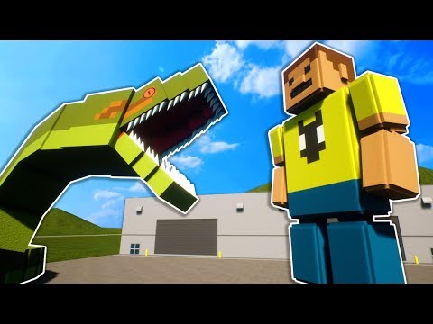 Giant Lego Anaconda Attacks Giant Person! - Brick Rigs Gameplay