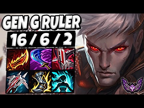 Varus vs Ezreal ADC [ Gen G Ruler ] Patch 12.21 Ranked Master Korea ✅