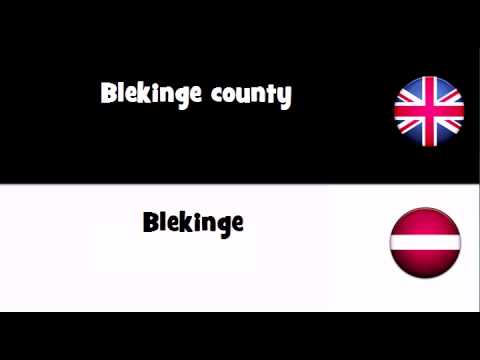 Say it in 20 languages # Blekinge county