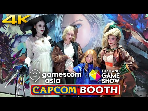 CAPCOM BOOTH Tour at GAMESCOM ASIA x THAILAND GAMESHOW 2025 (4K 60FPS) - Event Tour