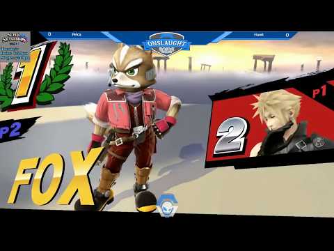 Onslaught 100 - Winner's Round 3: Pelca (Cloud/Diddy Kong) vs Hawk (Fox)