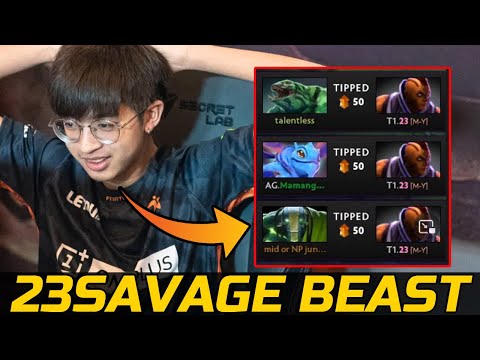 23SAVAGE ANTI MAGE 200 IQ PLAY - LOW HP BEAST TURNAROUND