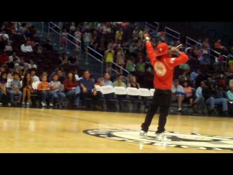 YUNG FYNGAS PERFORMING CHAMPION LIVE AT HALFTIME AT AUSTIN CONVENTION CENTER AT AUSTIN TORROS GAME