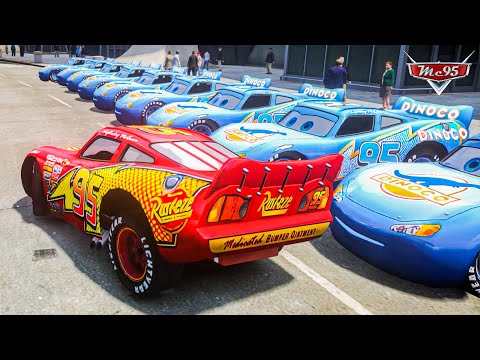 Crazy Rayo Lightning McQueen Car Crashes Ep.55 - GTA 4