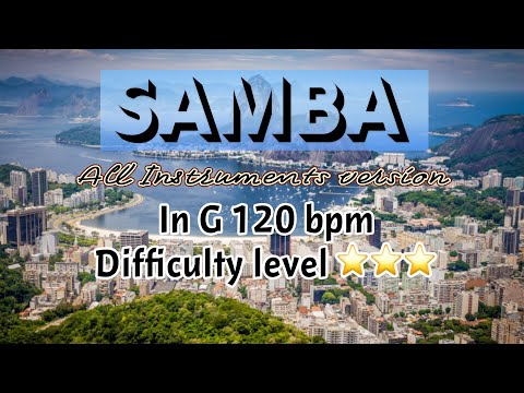 Samba Jam G Major 120bpm All Instruments version BackingTrack
