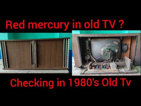 Red mercury in old TV ? / checking Redmercury in 1980's black and white TV