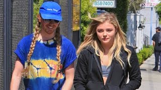 Chloe Moretz Gets Lunch At Gracias Madre With Braided Stylist Pal Gregory Russell