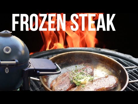 Does cooking a frozen steak taste any different? Experiment | Kamado dragon grill