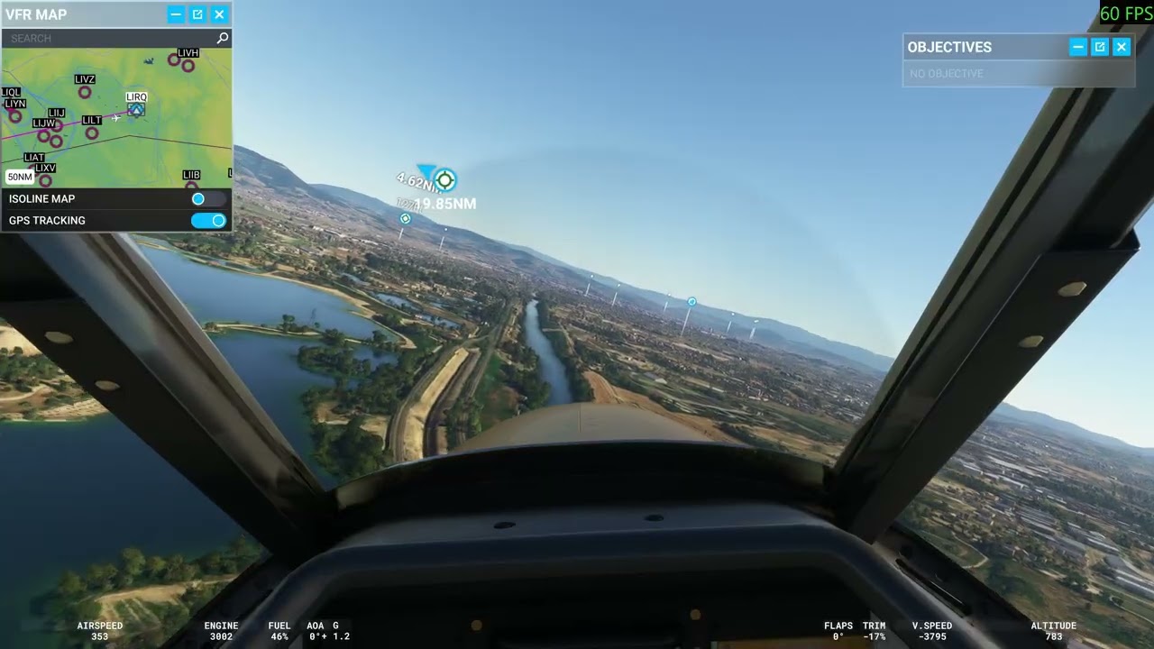 Pisa to Florence, ITA 4K (Microsoft Flight Simulator 2020)