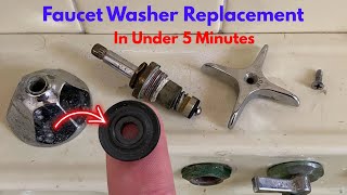 How to Replace a Washer in an Old Faucet | Fix a Leak in Under 5 Minutes |