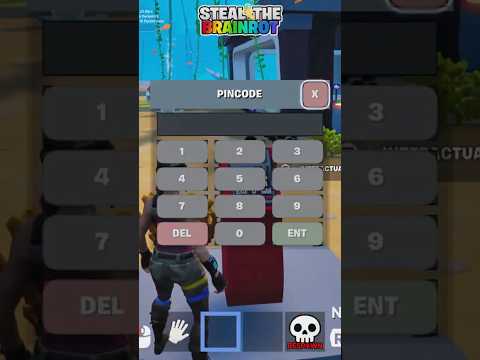 ULTRA RARE CODE STEAL THE BRAINROT IN FORTNITE ALL SECRET CODES SKIP MACHINE #fortnite