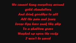 Can&#39;t Be Saved by Senses Fail Lyrics