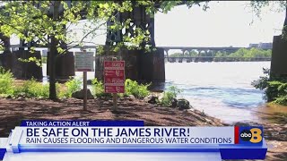 Experts say stay away from the James as river hits dangerous levels