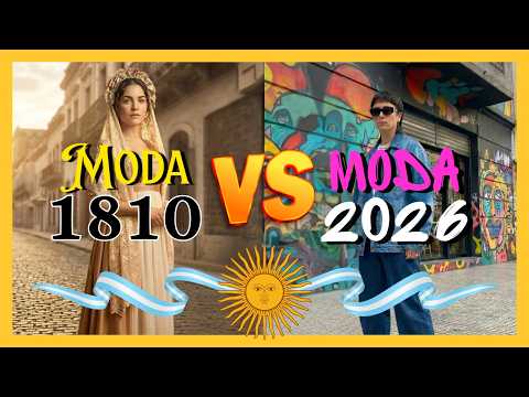 👗MODA COLONIAL 1810 VS MODERNA👗 | CANCIÓN Para El 25 DE MAYO🎶| Con LETRA