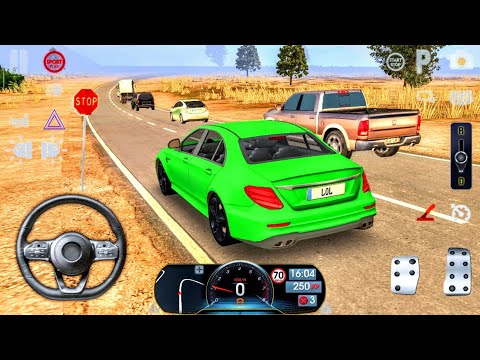 Driving School Sim #21 Santorini longest level 7 ! Car Games Android gameplay