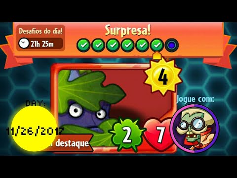 Daily Challenge ➡11/26/2017 ➡SURPRISE! - Plants vs. Zombies Heroes