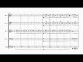 Carol of the Bells for Brass Quintet - Score Video